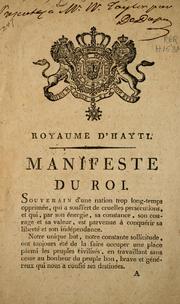 Cover of: Manifeste du roi