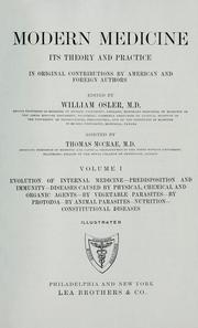 Cover of: Modern medicine by Sir William Osler