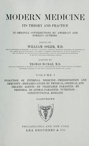 Cover of: Modern medicine by Sir William Osler, Sir William Osler