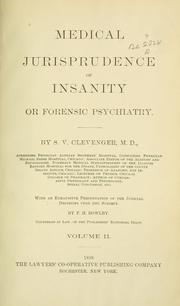 Cover of: Medical jurisprudence of insanity: or forensic psychiatry
