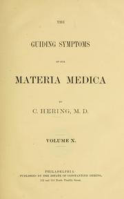 Cover of: The guiding symptoms of our materia medica by Constantine Hering