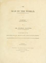 Cover of: The man of the world by Charles Macklin