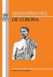 Cover of: Demosthenes: De Corona (Bristol Greek Texts Series) (Bristol Greek Texts Series)