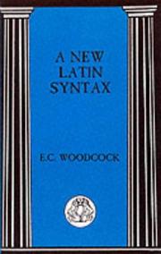 Cover of: New Latin Syntax by E.C. Woodcock
