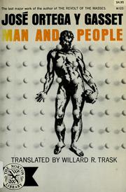Cover of: Man and people. by José Ortega y Gasset