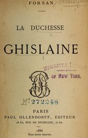 Cover of: La Duchesse Ghislaine