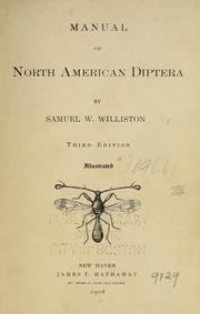 Cover of: Manual of North American Diptera