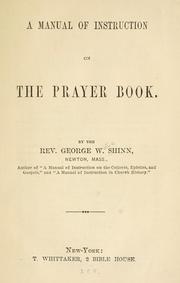 Cover of: A manual of instruction on the prayer book