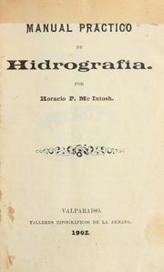 Cover of: Manual práctico de hidrografía.