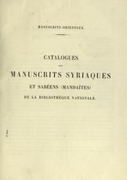 Cover of: Manuscrits orientaux. by Bibliothèque nationale (France). Département des manuscrits.