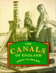 Cover of: The Canals of England by Eric De Mare