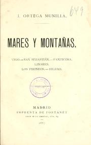 Cover of: Mares y montañas: vigo, San Sebastián, Panticosa, Linares, Los pirineos, Bilbao.