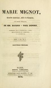 Cover of: Marie Mignot by Jean-François Bayard