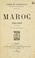 Cover of: Maroc, 1904-1908