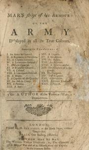 Cover of: Mars stript of his armour, or, The army displayed in all its true colours ... | Ward, Edward