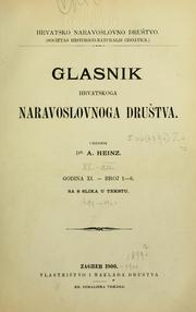 Cover of: Glasnik Hrvatskoga naravoslovnoga drutva by Hrvatsko prirodoslovno drutvo