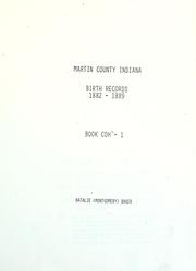 Cover of: Martin County, Indiana, birth records by Natalie Montgomery Baker