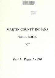 Cover of: Martin County, Indiana will book "C". by 