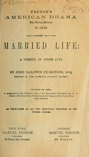 Cover of: Married life by Buckstone, John Baldwin