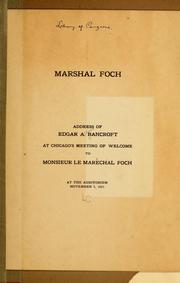 Cover of: Marshal Foch