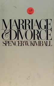 Cover of: Marriage & divorce: an address