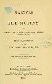 Cover of: Martyrs of the mutiny