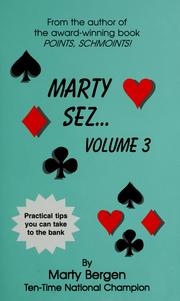 Cover of: Marty sez-- by Marty Bergen