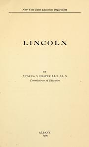 Cover of: Lincoln