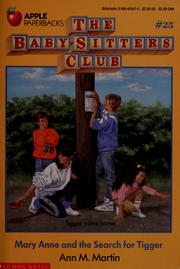 Cover of: Mary Anne and the Search for Tigger (The Baby-Sitters Club #25) by Ann M. Martin