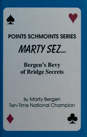 Cover of: Marty sez: Bergen's bevy of bridge secrets