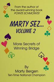 Cover of: Marty sez ...: more secrets of winning bridge