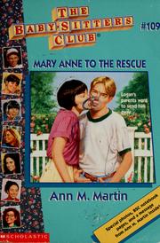 Cover of: Mary Anne to the rescue by Ann M. Martin