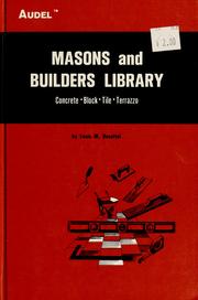 Cover of: Masons and builders library