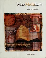 Cover of: Mass media law by Don R. Pember