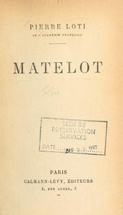 Cover of: Matelot by Pierre Loti