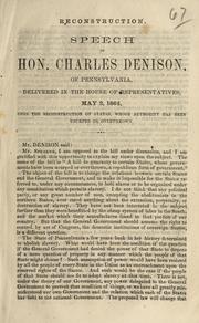 Cover of: Reconstruction by Charles Denison