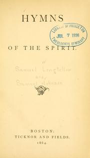 Cover of: Hymns of the spirit