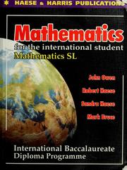 Front cover of Mathematics for the international student by Unknown