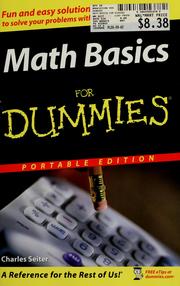 Cover of: Math basics for dummies by Charles Seiter