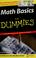 Cover of: Math basics for dummies