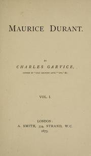 Cover of: Maurice Durant