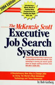 Cover of: The McKenzie Scott executive job search system: our client handbook, part I