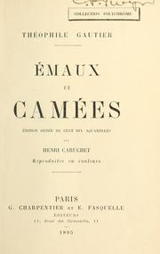 Cover of: Émaux et camées. by Théophile Gautier