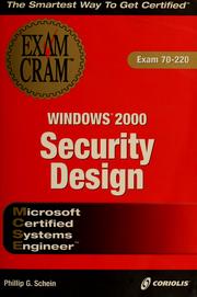 Cover of: MCSE Windows 2000 security design exam cram