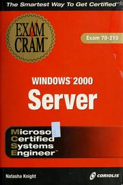 Cover of: MCSE Windows 2000 Server exam cram