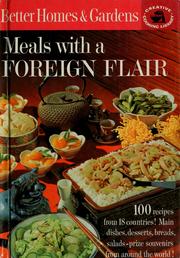 Cover of: Meals with a foreign flair.