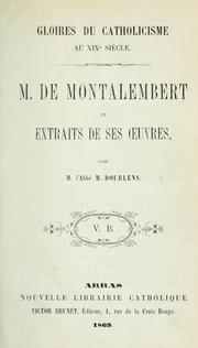 Cover of: M. de Montalembert et extraits de ses oeuvres