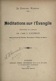 Cover of: Méditations sur l'évangile