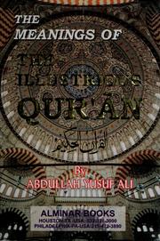 Cover of: The meanings of the illustrious Quran by Abdullah Yusuf Ali