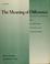Cover of: The meaning of difference
